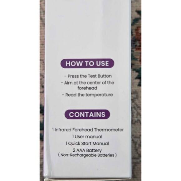 Femometer HG01 Medical Infrared Forehead Thermometer – No-Touch, Fast & Accurate - Picture 3 of 4